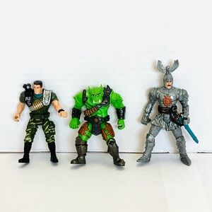 Chap Mei Assorted Figures Lot(3) Ogre Soldier Knight 3-4in Tall